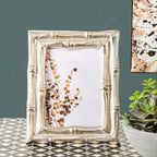 Silver Finish Bamboo Effect 5In x 7In Photo Frame