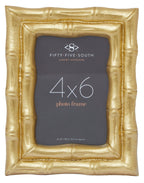 Gold Finish Bamboo Effect 4 x 6 Photo Frame