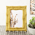 Gold Finish Bamboo Effect Photo Frame 5x7