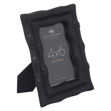4 x 6 Black Finish Bamboo Effect Photo Frame
