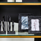 4 x 6 Black Finish Bamboo Effect Photo Frame