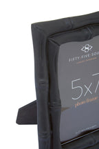 5 x 7 Black Finish Bamboo Effect Photo Frame
