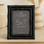 5 x 7 Black Finish Bamboo Effect Photo Frame