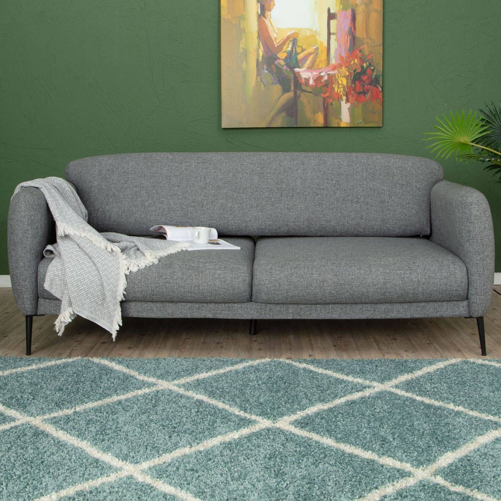 Moroccan Duck Egg Blue Shaggy Rug
