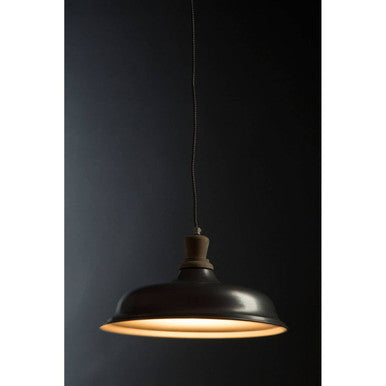 Small Pendant Light with Zinc Finish
