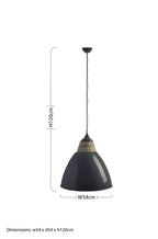 Grey Extra Large Pendant Light
