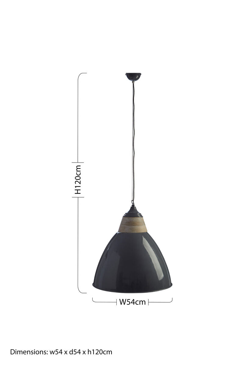 Grey Extra Large Pendant Light