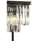 Iron and Crystal Table Lamp