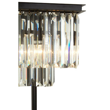 Iron and Crystal Table Lamp