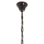 Black Finish Large Pendant Light with Hints of Gold