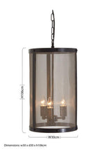 Black Finish Small Pendant Light with Hints of Gold