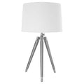 Tripod Table Lamp with Cream Linen Shade
