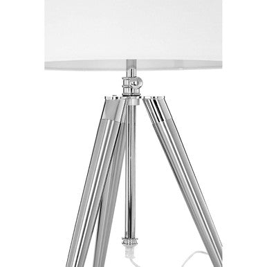 Tripod Table Lamp with Cream Linen Shade