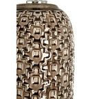 Table Lamp with Brown Linen Shade
