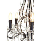 5 Bulb Crystal Glass Chandelier