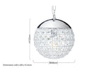 Crystal Beads Pendant Light