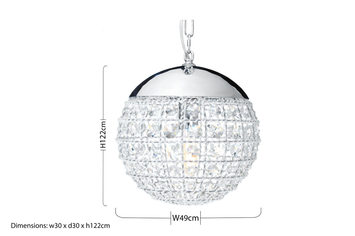 Crystal Beads Pendant Light