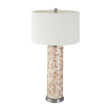 Round Shell Inlay Table Lamp