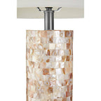 Round Shell Inlay Table Lamp
