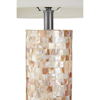 Round Shell Inlay Table Lamp