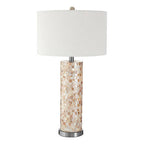 Round Shell Inlay Table Lamp