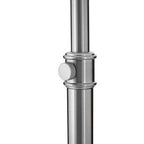 Polished Silver Table Lamp with Cream Drum Shade