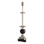 Antique Silver Plated Brass Table Lamp Base