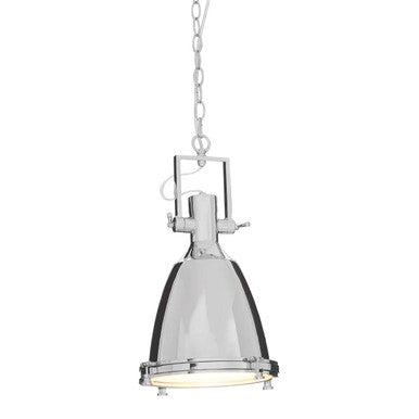 Small Chrome Plain Pendant Light