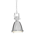 Small Chrome Plain Pendant Light