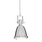 Small Chrome Plain Pendant Light