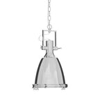 Small Chrome Plain Pendant Light