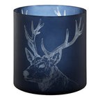Large Blue Candle Holder