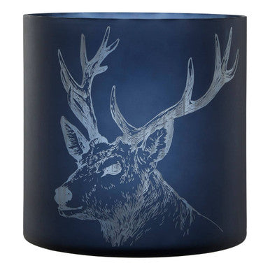 Large Blue Candle Holder