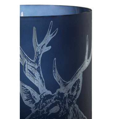 Large Blue Candle Holder