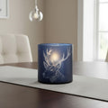 Large Blue Candle Holder