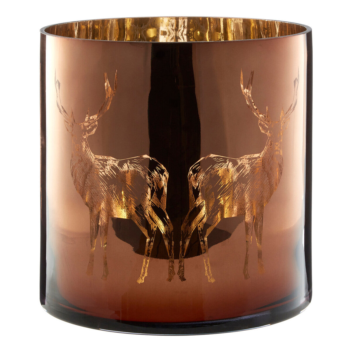 Medium Brown Candle Holder