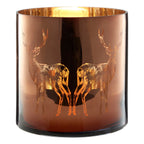 Medium Brown Candle Holder