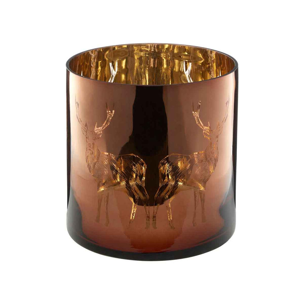 Medium Brown Candle Holder