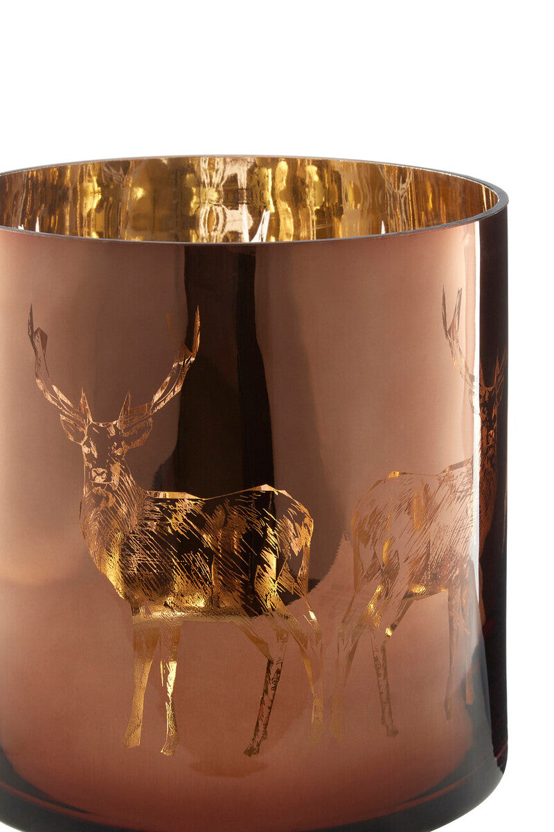 Medium Brown Candle Holder