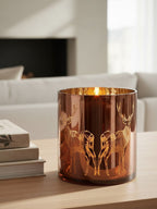Medium Brown Candle Holder