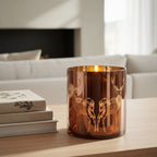 Medium Brown Candle Holder