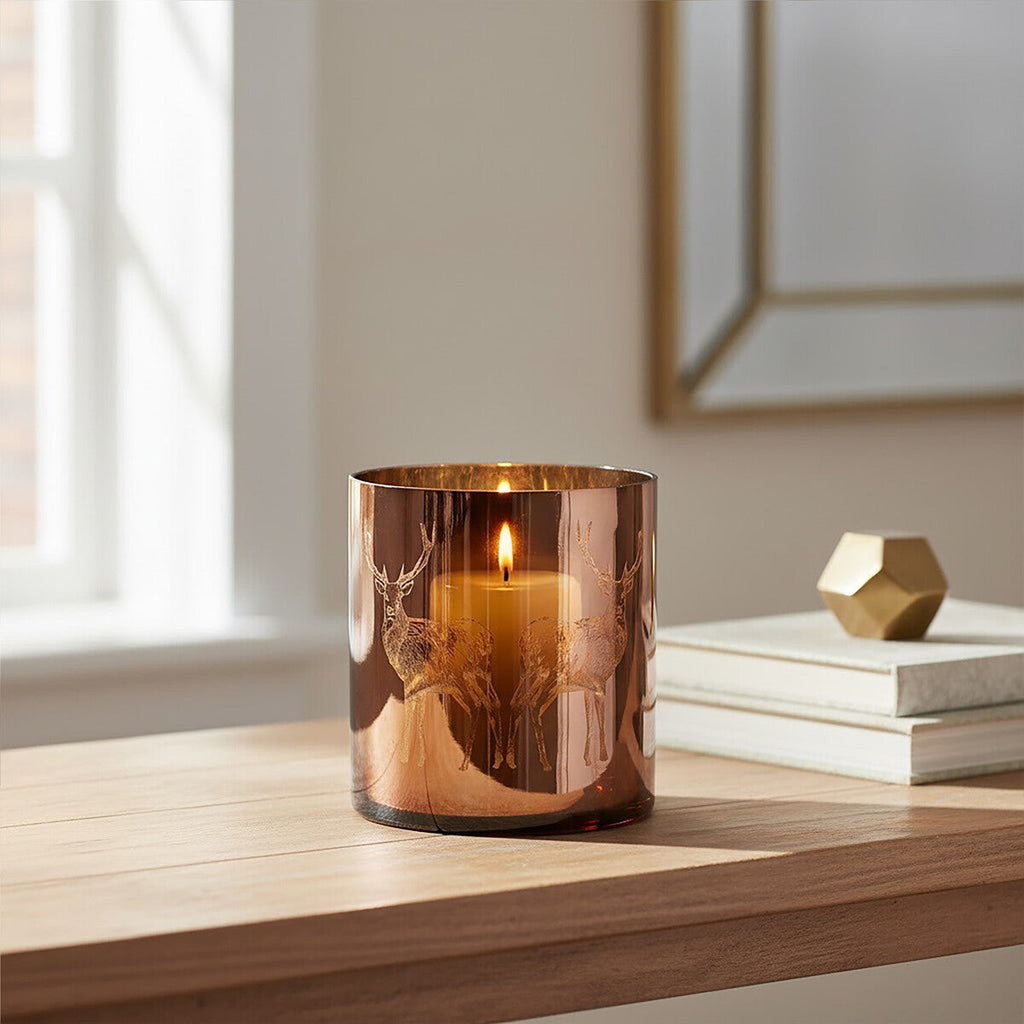 Medium Brown Candle Holder