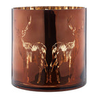 Large Brown Candle Holder