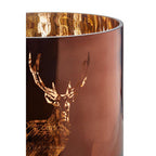 Large Brown Candle Holder