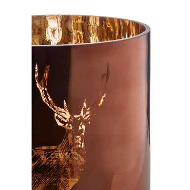 Large Brown Candle Holder