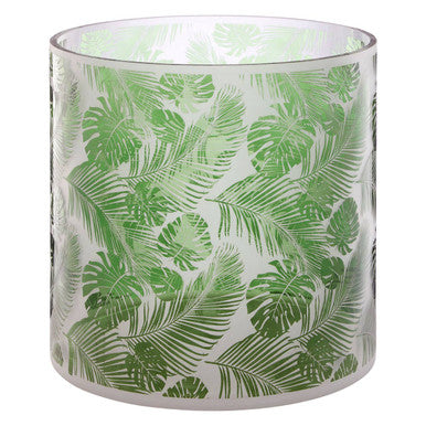 Green Large Hurricane Candle Holder