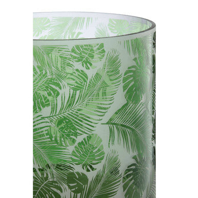 Green Large Hurricane Candle Holder