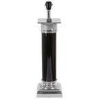 Black Nickel Finish Table Lamp with Iron Column