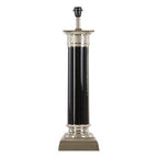 Black Nickel Finish Table Lamp with Iron Column
