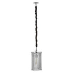 Silver Nickel Steel Rod Pendant Light